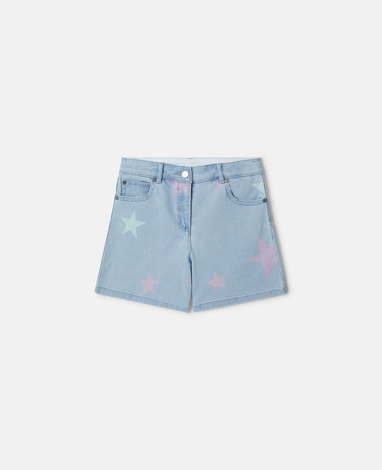 Stella Star Print Denim Shorts tuote hintaan 90€ liikkeestä Stella McCartney