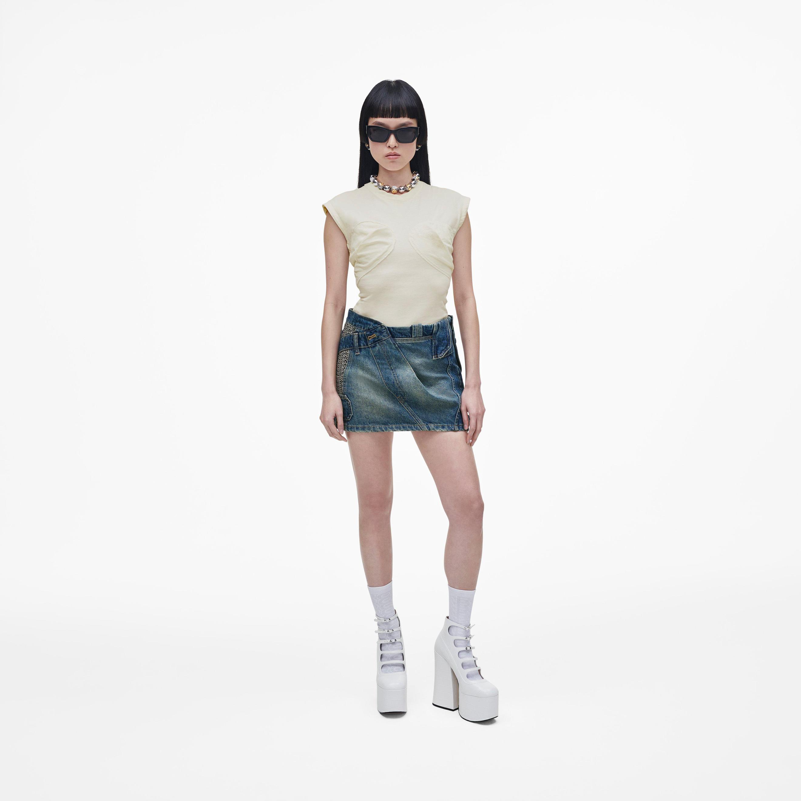 Patchwork Denim Mini Skirt tuote hintaan 595€ liikkeestä Marc Jacobs
