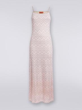 Long sleeveless dress in zigzag lamé viscose, Multicoloured  - DS24SG2BBK034GSM9AR tuote hintaan 990€ liikkeestä Missoni