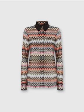 Shirt in zigzag viscose and cotton  , Multicoloured  - DS24SJ05BR00UMSM96P tuote hintaan 690€ liikkeestä Missoni