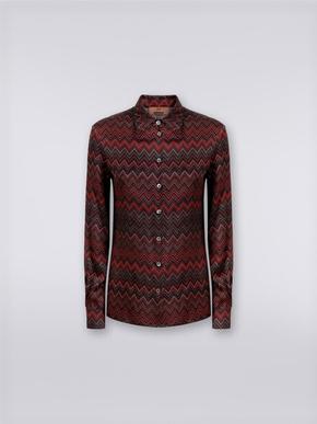 Shirt in zigzag jacquard viscose, Multicoloured  - DS24SJ01BW00QYS414O tuote hintaan 590€ liikkeestä Missoni