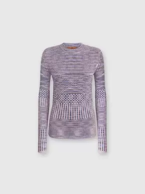 Slub wool knit crewneck pullover, Blue - DS24WN03BK037ASM9FQ tuote hintaan 620€ liikkeestä Missoni