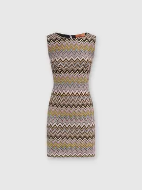 Sleeveless zig zag viscose mini-dress, Multicoloured- DS24WG0WBR00YESM9EJ tuote hintaan 650€ liikkeestä Missoni