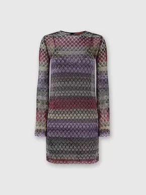 Lameté lace mini-dress with a see-through effect, Multicoloured- DS24WG28BR00XCSM9EK tuote hintaan 750€ liikkeestä Missoni