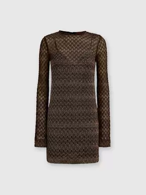 Lameté lace mini-dress with a see-through effect, Black & Multicoloured- DS24WG28BR00XCSM9EQ tuote hintaan 750€ liikkeestä Missoni