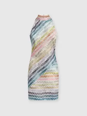 Sleeveless mini-dress in zig zag lamé viscose, Multicoloured- DS24WG0YBR00YFSM9EP tuote hintaan 623€ liikkeestä Missoni