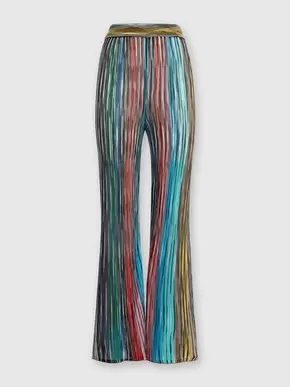 Slub ribbed knit trousers with sequins, Multicoloured- DS24WI0BBK038MSM9EW tuote hintaan 525€ liikkeestä Missoni