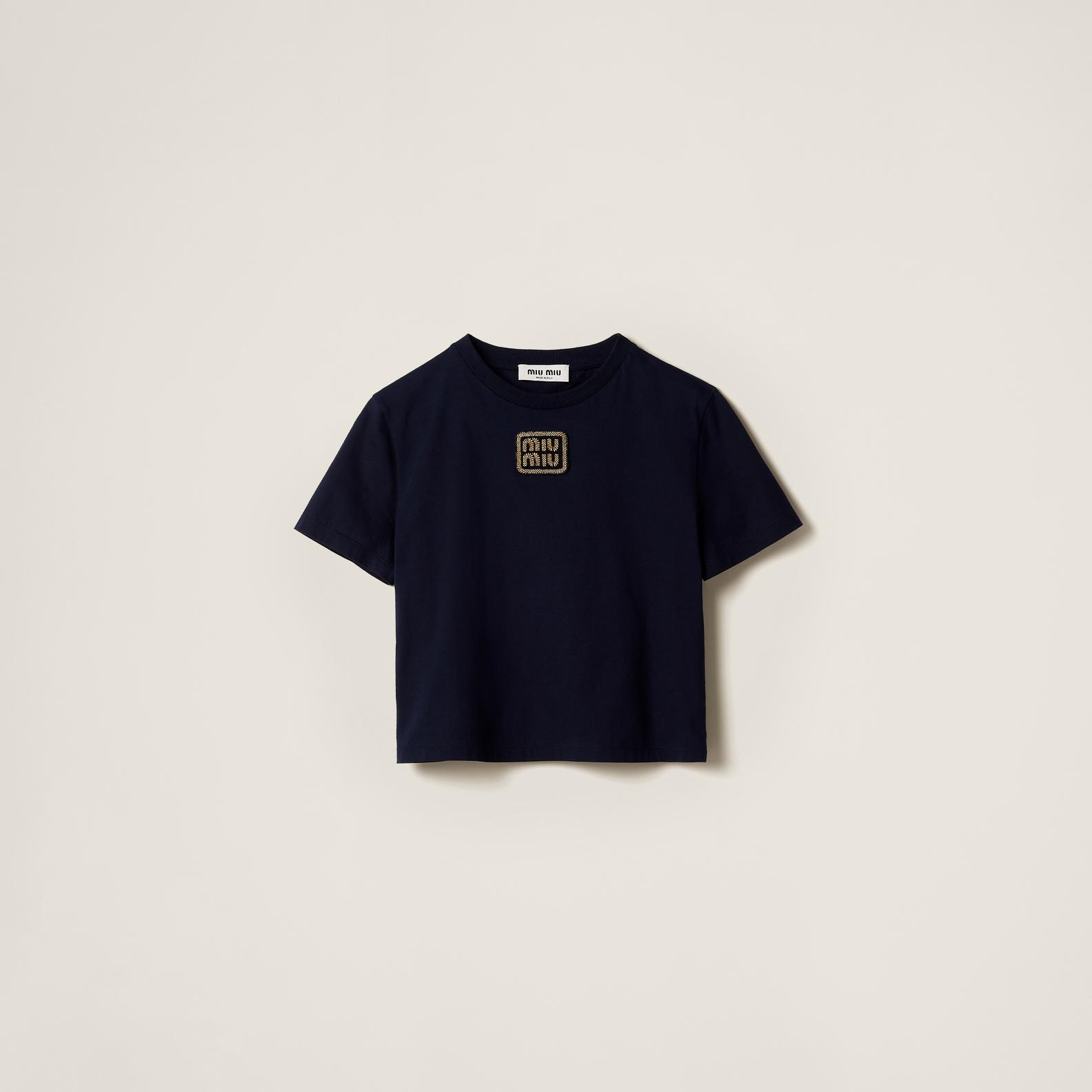 Cotton jersey T-shirt tuote hintaan 640€ liikkeestä Miu Miu