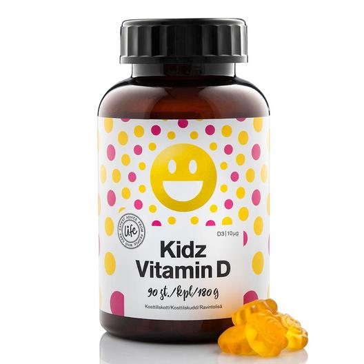 Life Kidz D-vitamiini 10 µg tuote hintaan 13,9€ liikkeestä Life