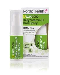 Nordic Health Dlux Daily Vitamin D 3000 Spray tuote hintaan 16,9€ liikkeestä Life