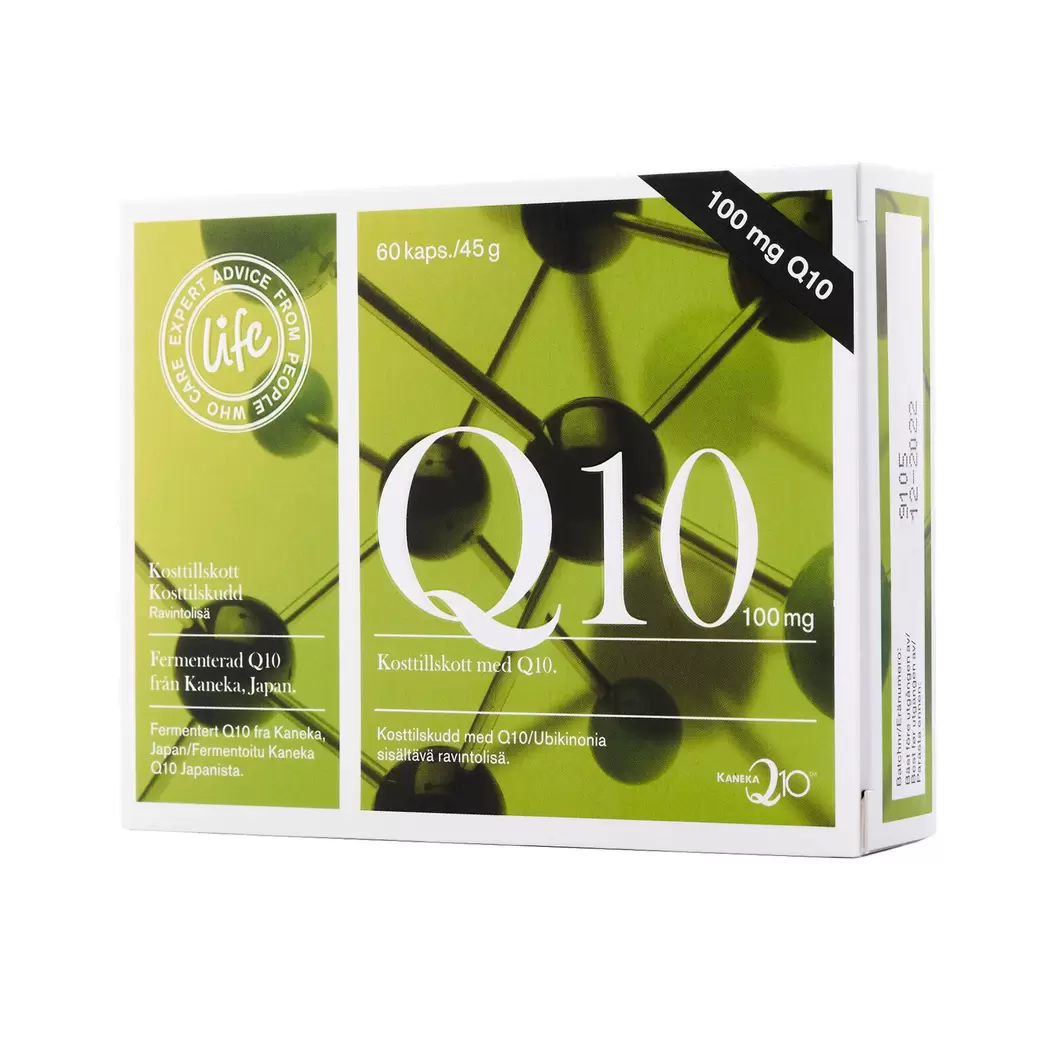 Life Q10 ubikinoni 100 mg tuote hintaan 30,51€ liikkeestä Life