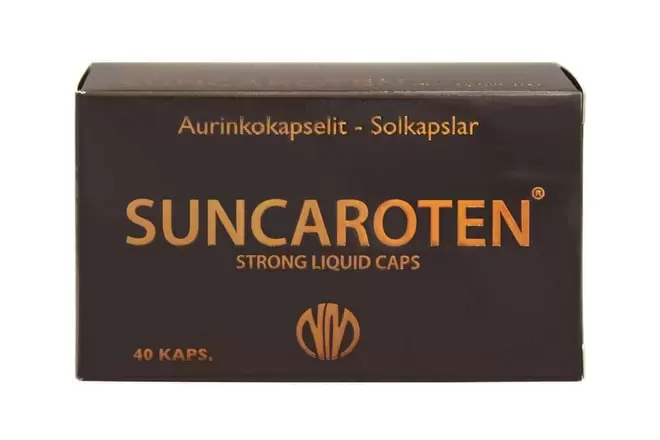 SunCaroten Strong Liquid Caps tuote hintaan 25,9€ liikkeestä Life