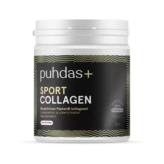 PUHDAS+ SPORT COLLAGEN HYDROLYSATE tuote hintaan 12,54€ liikkeestä Life