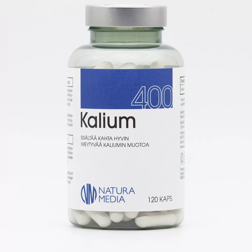 Kalium 400 mg 120 kaps tuote hintaan 13,9€ liikkeestä Life