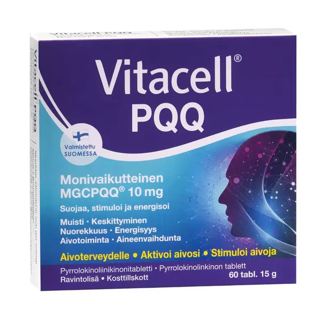 Vitacell PQQ 60 tab tuote hintaan 29,9€ liikkeestä Life