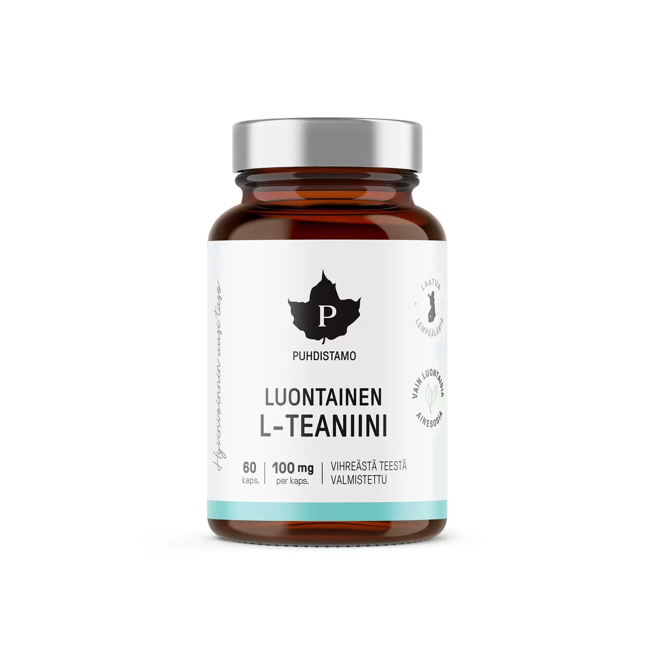 Puhdistamo Luontainen L-teaniini 100 mg tuote hintaan 15,95€ liikkeestä Life