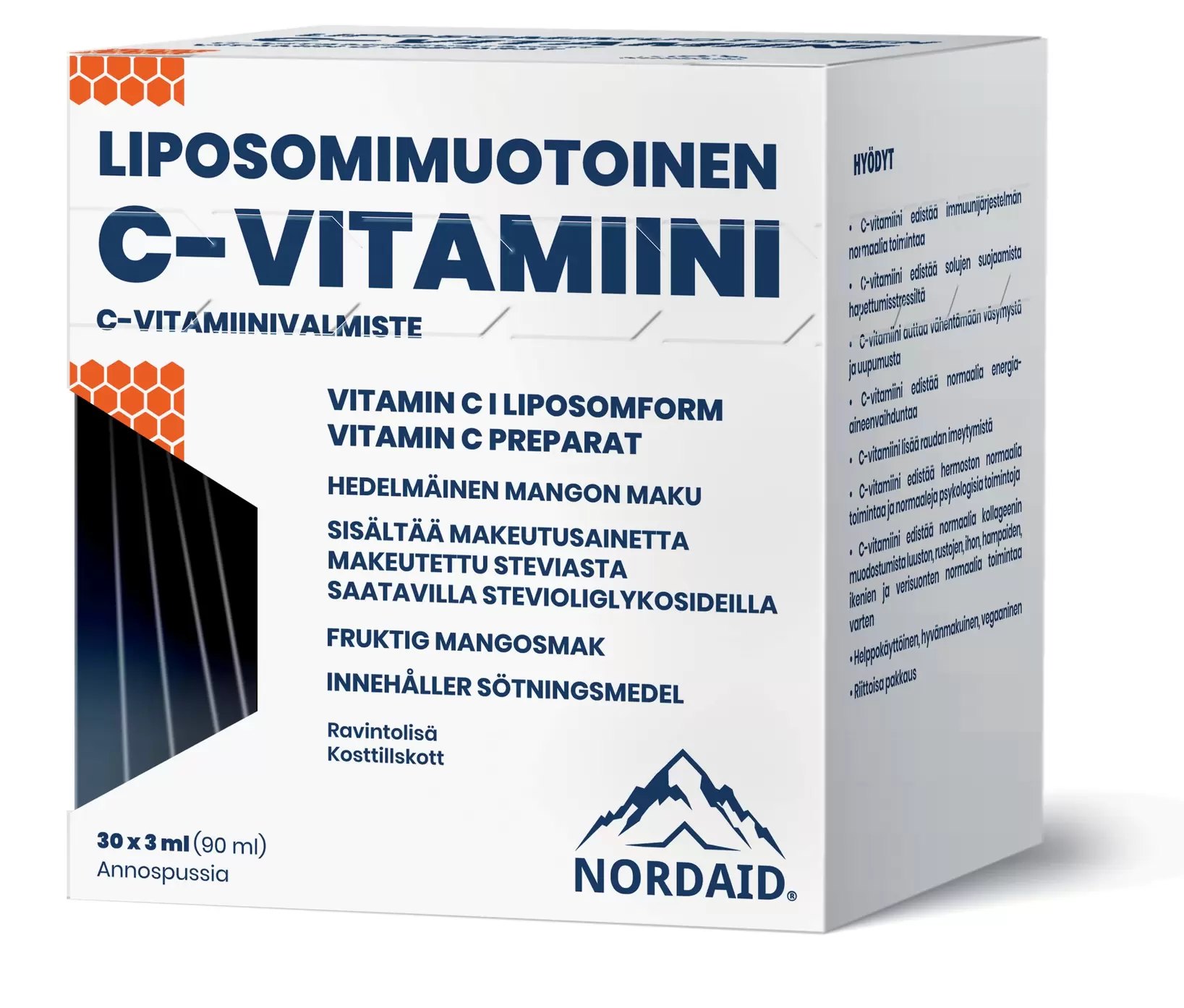 Nordaid Liposomi C, C-vitamiinivalmiste 30 pss x 4 tuote hintaan 37,9€ liikkeestä Life