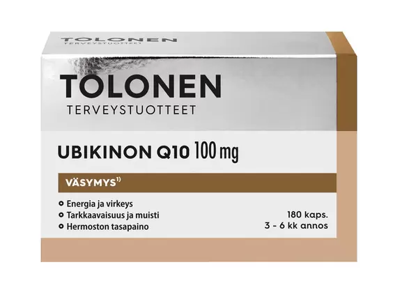 Tolonen Ubikinoni 100 mg tuote hintaan 69,9€ liikkeestä Life