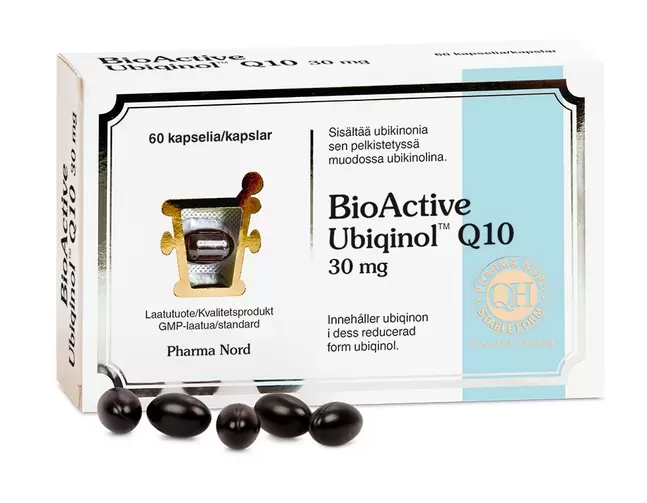 BioActive Q10 Ub 30mg 60 kap tuote hintaan 42,9€ liikkeestä Life