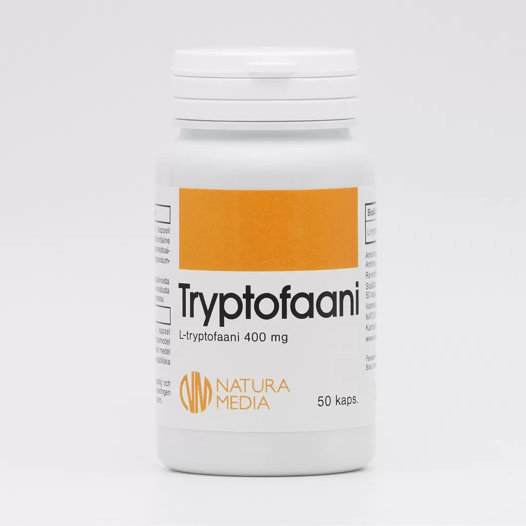 Tryptofaani 400 mg 50 kaps tuote hintaan 18,9€ liikkeestä Life