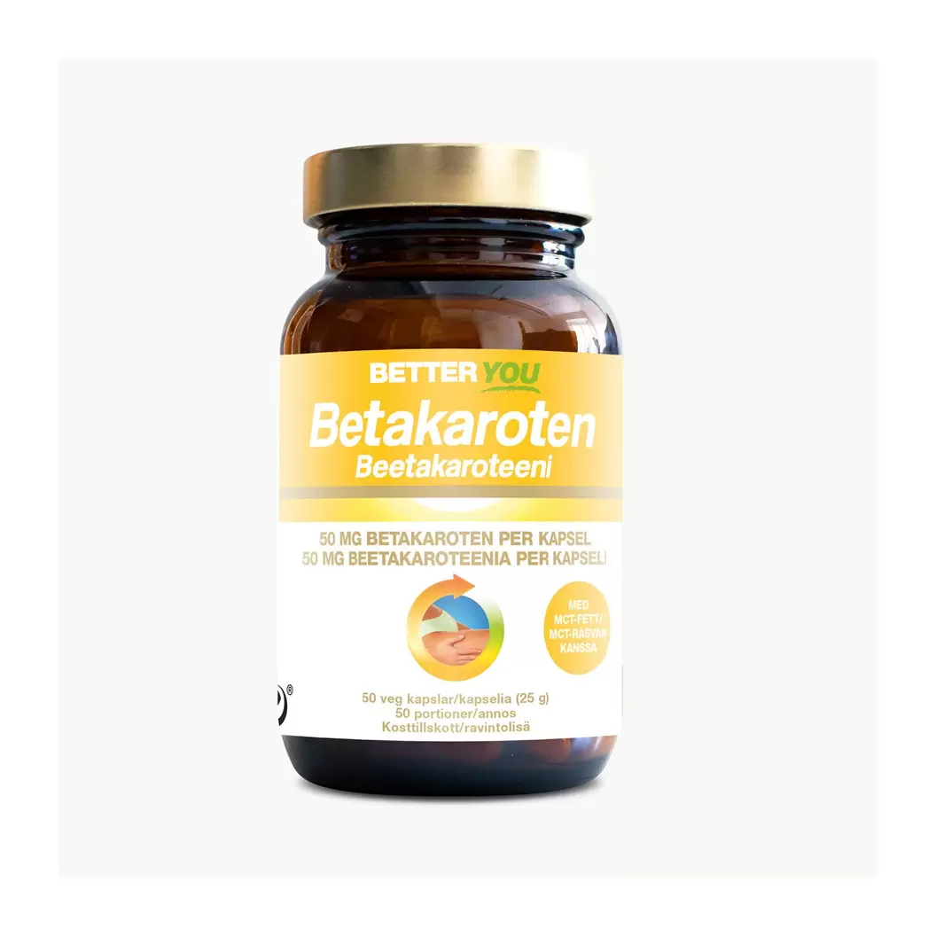 Better You Beetakaroteeni 50 mg tuote hintaan 19,9€ liikkeestä Life