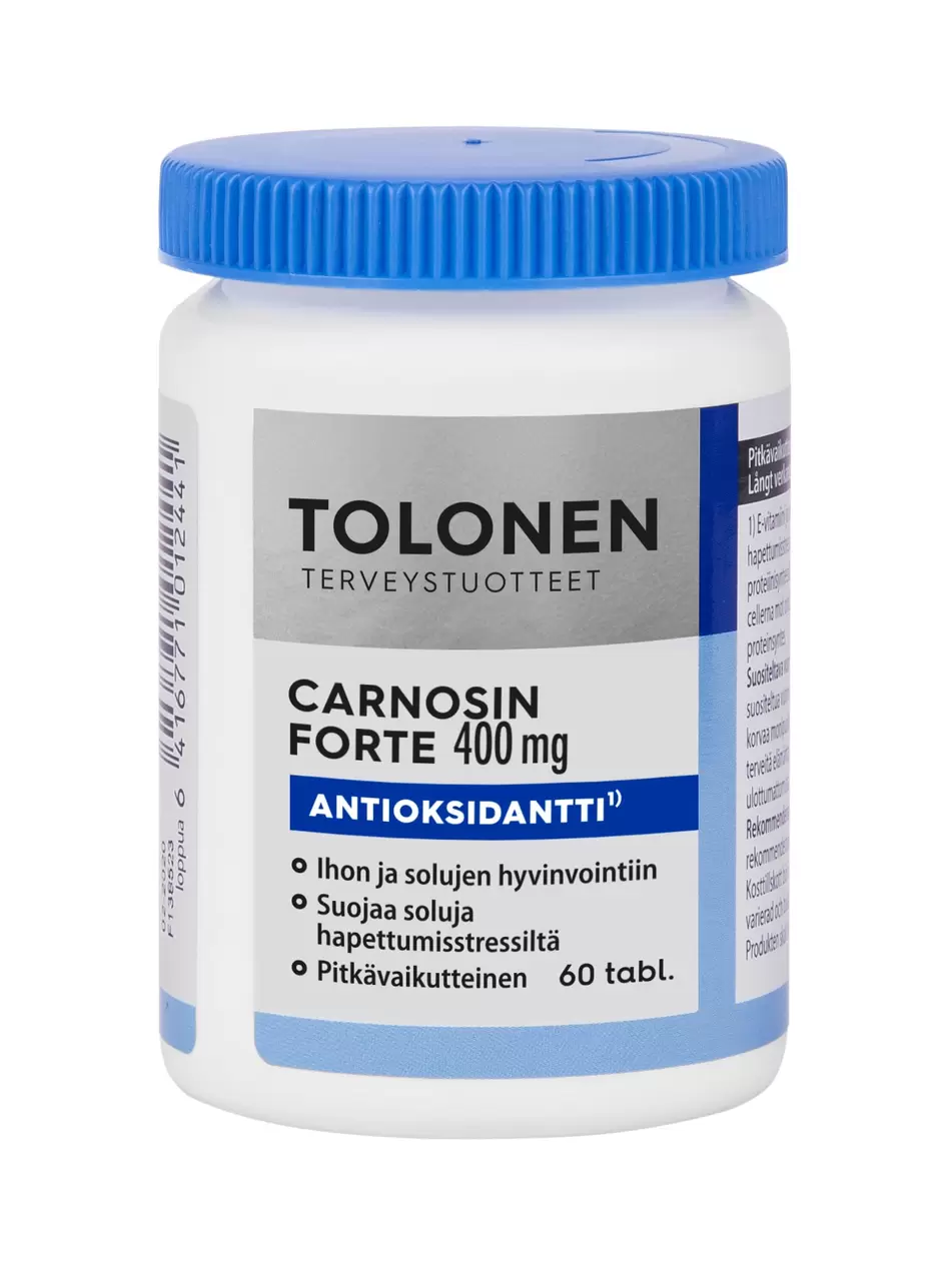 Tolonen Carnosin Forte 400 mg tuote hintaan 44,9€ liikkeestä Life