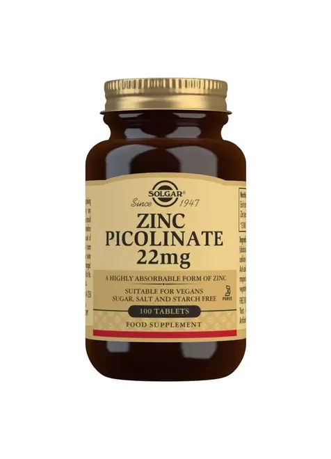 Solgar Zinc Picolinate 22 mg tuote hintaan 18,8€ liikkeestä Life