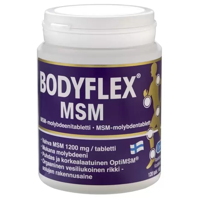 Bodyflex MSM 120 tab tuote hintaan 22,9€ liikkeestä Life