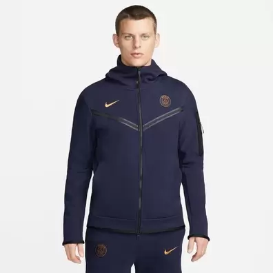 Paris Saint-Germain Huppari NSW Tech Fleece FZ - Sininen/Gold Suede tuote hintaan 76,95€ liikkeestä Unisport