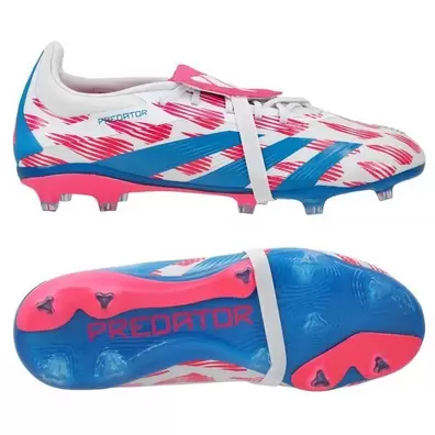 Adidas Predator Elite Fold-over Tongue FG Reemergence - Valkoinen/Sininen/Pinkki Lapset tuote hintaan 111,95€ liikkeestä Unisport